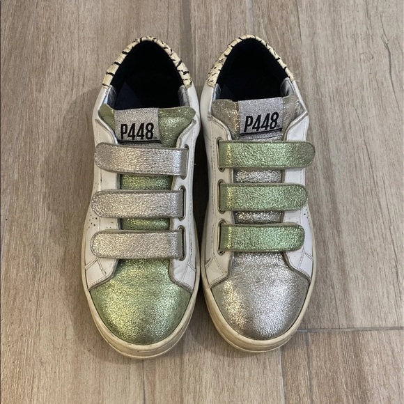 P448 Glitter Velcro Sneaker - Picture 3 of 6